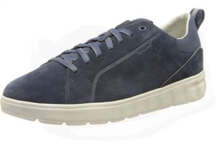 Immagine di SCARPE SNEAKERS GEOX UOMO U SPHERICA EC4 U25E7B 00022 BLU AVIO SCAMOSCIATA