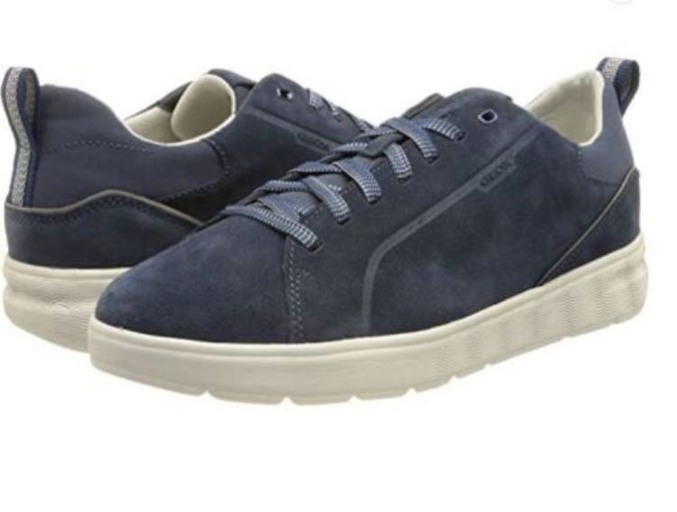 Immagine di SCARPE SNEAKERS GEOX UOMO U SPHERICA EC4 U25E7B 00022 BLU AVIO SCAMOSCIATA