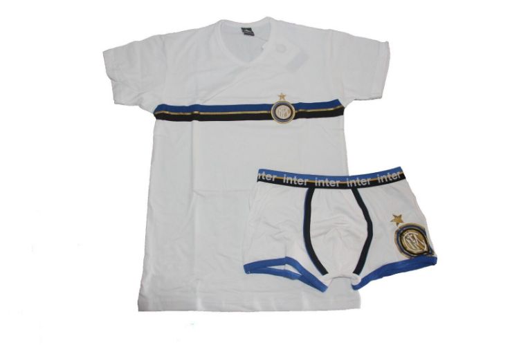Immagine di COMPLETO INTIMO NEONATO F.C. INTER PRODOTTO UFFICIALE BIANCA+ SLIP