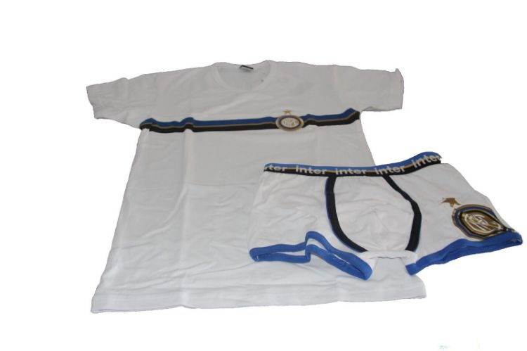 Immagine di COMPLETO INTIMO NEONATO F.C. INTER PRODOTTO UFFICIALE BIANCA+ SLIP