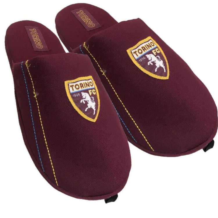 Immagine di CIABATTE PANTOFOLE UOMO TORINO F.C. PRODOTTO UFFICIALE GRANATA TORO con LOGO