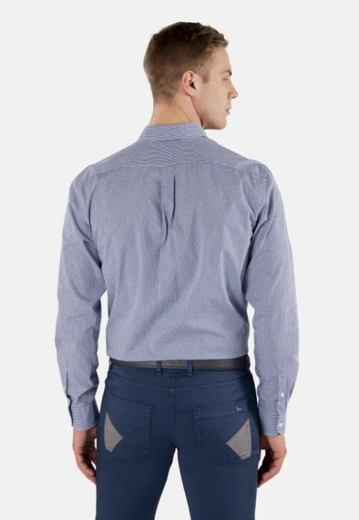 Immagine di CAMICIA UOMO HARMONT & BLAINE REGULAR FIT BLU 4XL/5XL/6XL COTONE