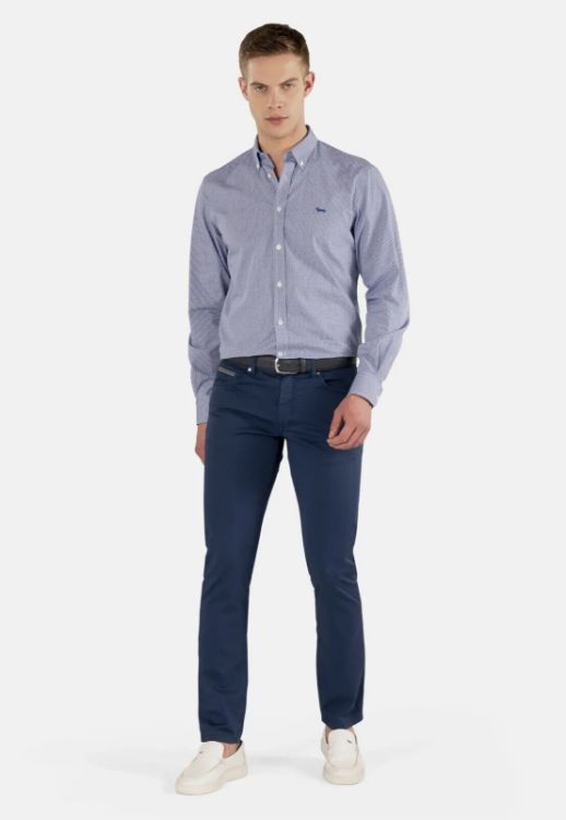 Immagine di CAMICIA UOMO HARMONT & BLAINE REGULAR FIT BLU 4XL/5XL/6XL COTONE