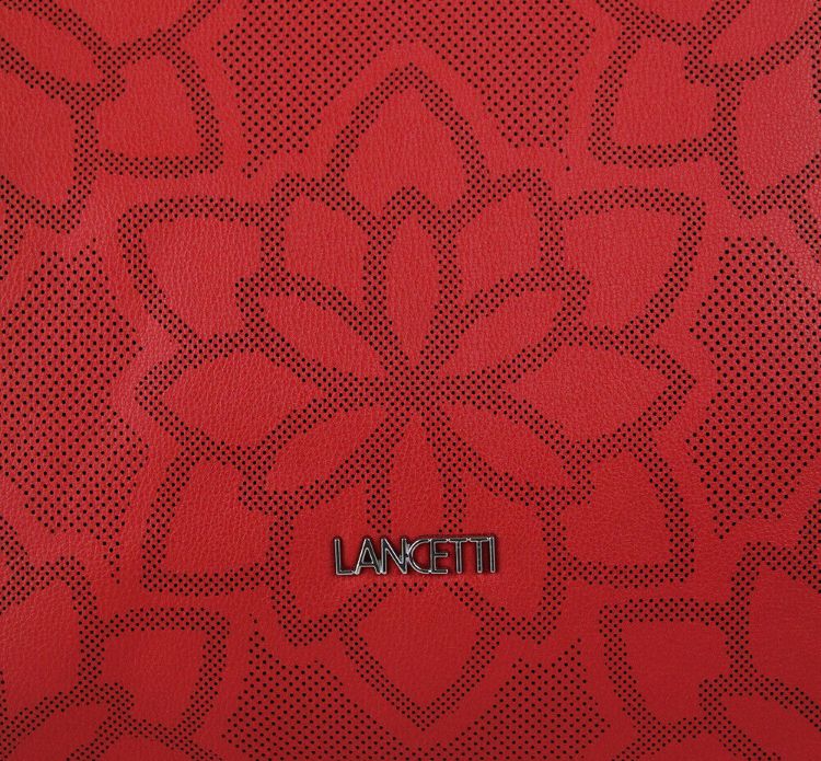 Immagine di BORSA DA SPALLA DONNA LANCETTI ORIGINALE ROSSO TEMA FLOREALE TAGLIA MEDIA