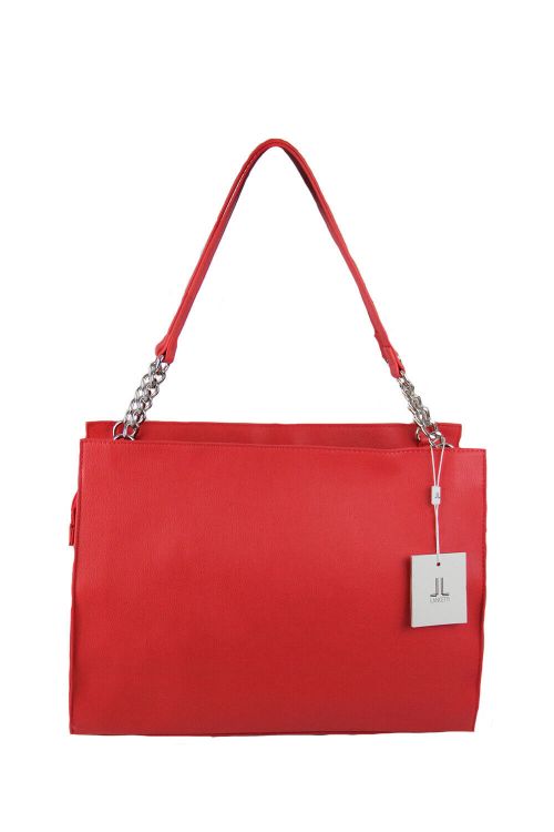 Immagine di BORSA DA SPALLA DONNA LANCETTI ORIGINALE ROSSO TEMA FLOREALE TAGLIA MEDIA