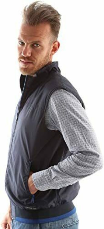 Immagine di GILET ESTIVO UOMO GEOX M6221W T2050 BLU TERMICO IMPERMEABILE WATER REPELLENT
