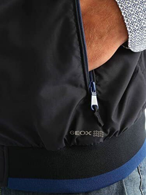 Immagine di GILET ESTIVO UOMO GEOX M6221W T2050 BLU TERMICO IMPERMEABILE WATER REPELLENT